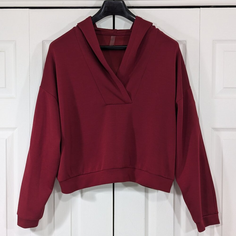 Hyba Activewear Red Pullover Hooded shirt